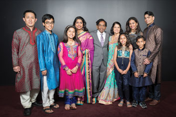 Sita and Bhaskara Rao Mutyala and their family Sita and Bhaskara Rao Mutyala and their family